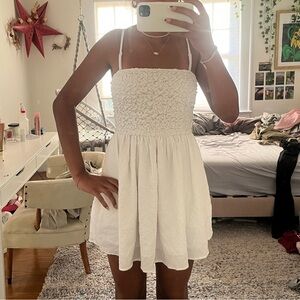 White American Eagle Textured Dress